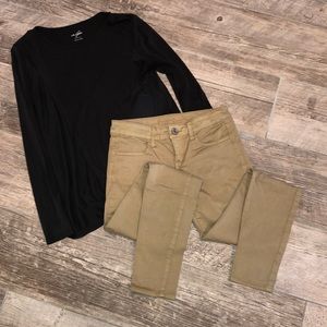 ⭐️ AEO TAN PANTS ⭐️